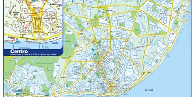 リスボンの場地図