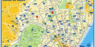 輸送リスボンの地図