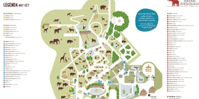 地図のリスボン動物園