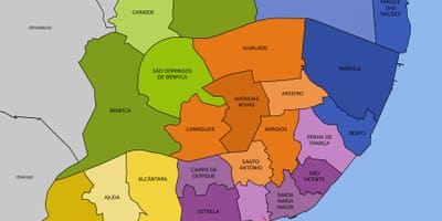 地図リスボンの地図