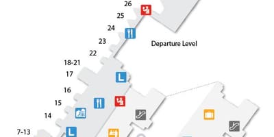 地図のリスボン空港第1ターミナル