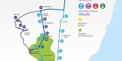 リスボン空港バス路線図