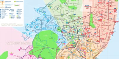 リスボンのバス路線図