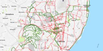 地図リスボンのバイク