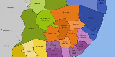 地図リスボンの地図